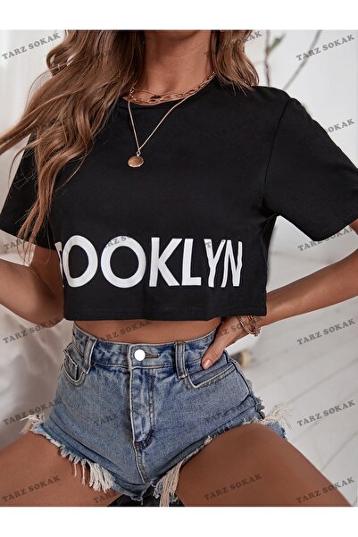 Tarzsokak Skraćeni kroj CKOD-232913 Grafički crop top sa slovima