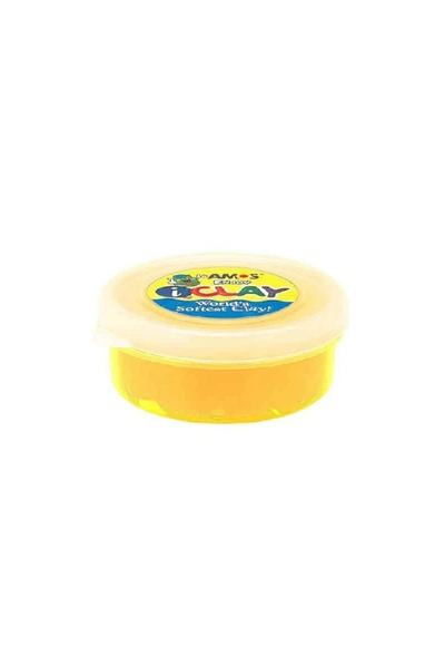 Amos Plastilina iClay Amos, 18g/cutie, galben