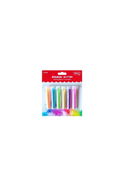 daço Pudra glitter set 6 curcubeu DACO