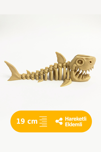 Artimon 3D Store Köpekbalığı İskelet | 3D Oyuncak | Hareketli Eklemli