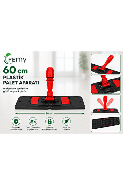 Femy 60 Cm Palet Aparat Ofis Parke Yer Silme Yer Paspası Paleti