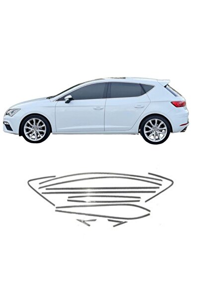 autogp Seat Leon cam çerçevesi kenar çıtası krom tamtur 2013 / 2020 12 parça