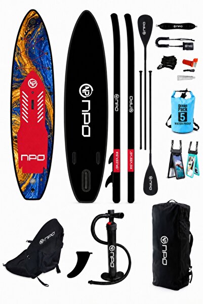NPO Flow Stone 350x84x15cm Şişme Premium SUP Paddle Board 162kg Kürek Pompa Ç...