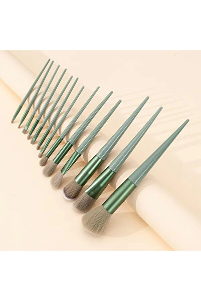 Choice Green 13Pcs Makeup Brush Set Ultra Soft Fiber Loose Powder Eyeshadow L...