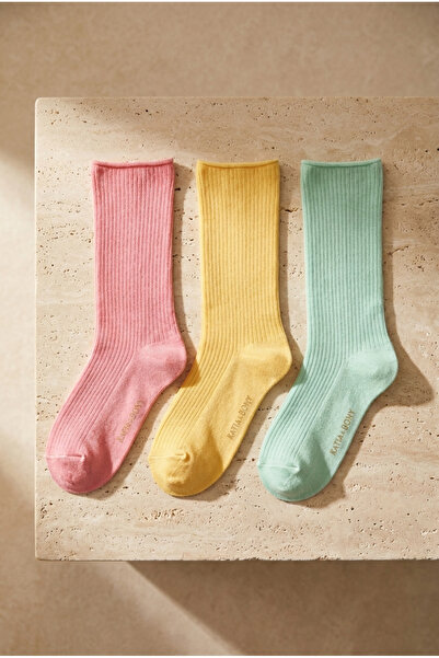 BONY SOCKS Γυναικείες κάλτσες 3 συσκευασιών πολύχρωμες