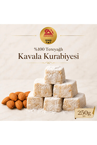 Arslanzade Tereyağlı Kavala Kurabiyesi 250gr Kare Kesim