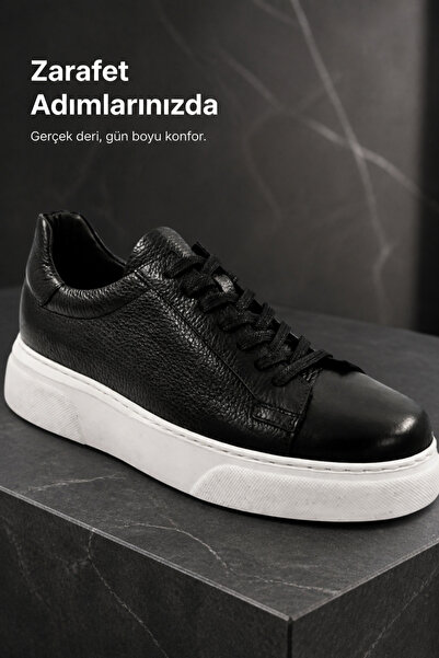 PATRICK CASSA Men's Genuine Leather Classic Daily Walking Sports Shoes