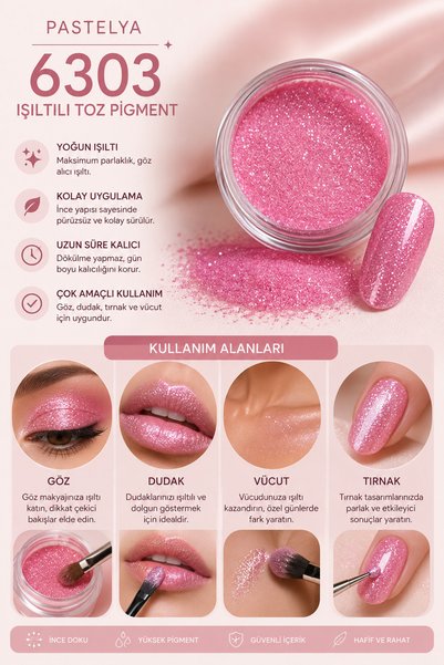 eyelash ظل لامع - بريق العين والجسم، موديل 6303-1/170