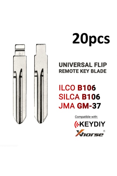 Choice 20pcs 10/20pcs #87 B106 GM-37 Blank Metal Uncut Flip KD VVDI Remote Ke...