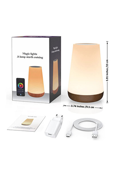 Choice EU Not Rechargeable Tuya WiFi Smart Table Lamp Dimmable App Voice Cont...