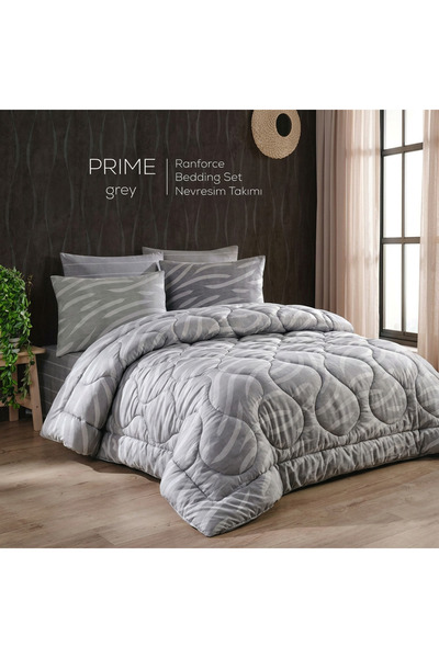 Majoli Double Ranforce Duvet Cover Set - 100% Cotton, Quilted, Prime * Four S...