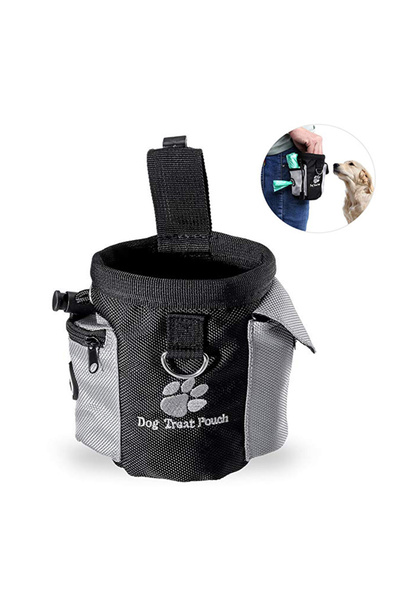 Choice GRAY Dog Outdoor Training Bag Dog Fanny Pack Therapy Bag Multi-Functio...