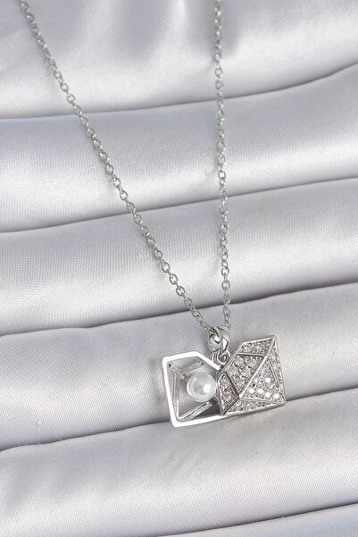 Inure Jewelry 316L Steel Silver Color Chain Zircon Stone Pearl Open Diamond M...