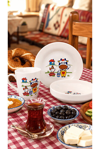 qtahya homes queen of kütahya 3 piece porcelain food set children's food set ...