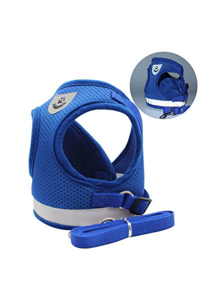 Choice1 S Blue Cat Harness Lead Leash Set Adjustable Reflective Escape Proof ...