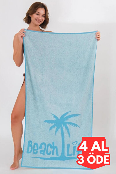neşe home collection 100% βαμβακερή πετσέτα για παραλία, πισίνα, σπα, σάουνα,...
