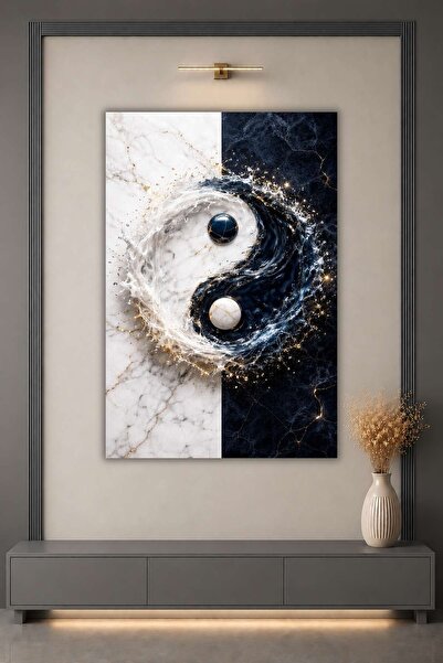 HMDS CONCEPT Yinyang Marble Patterned Glass Table 463