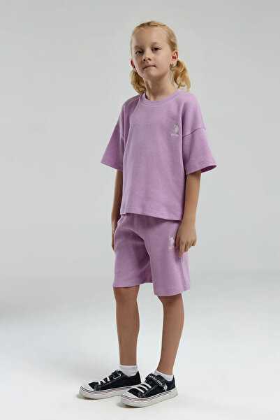 U.S. Polo Assn. 4-15 godina, licencirani US Polo ASSN set za devojčice - lila