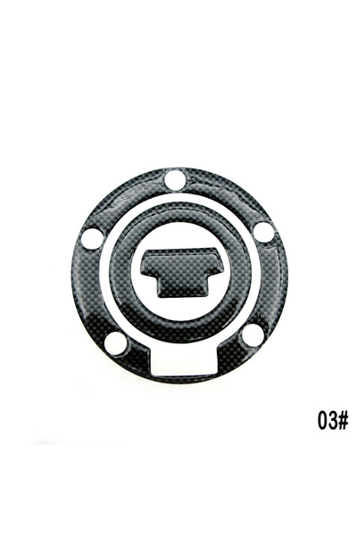 choice2 03 Carbon Fiber Fuel Gas Oil Cap Tank Pad Tankpad Protector Sticker F...