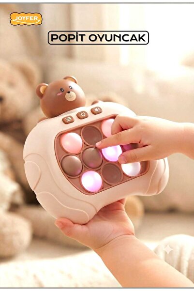 Joyfer Sesli Işıklı Popit Oyuncak Basma Konsolu 4 Modlu 999+ Level Zeka Ve Re...