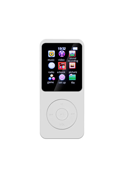 Choice مشغل موسيقى MP3 أبيض اللون، مزود بتقنية بلوتوث 5.0، محمول، مع مكبر صوت...