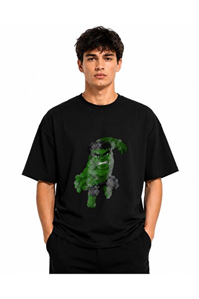 Inscriptie Tricou Unisex Bumbac Premium Casual " Hulk cartoon "