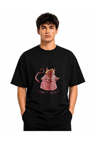 Inscriptie Unisex Premium Cotton Casual T-Shirt "Mother of the Devil"