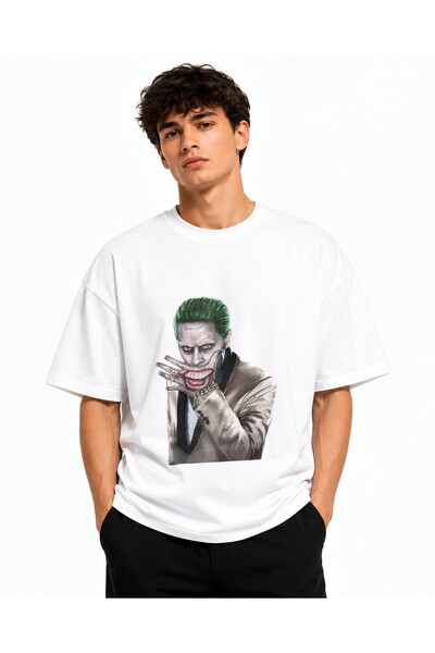 Inscriptie Unisex Premium Cotton Casual T-Shirt "Jared leto Joker"