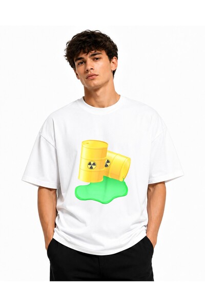 Inscriptie Ουνισέξ Βαμβακερό T-shirt Υψηλής Ποιότητας  "Τοξικά Υλικά "