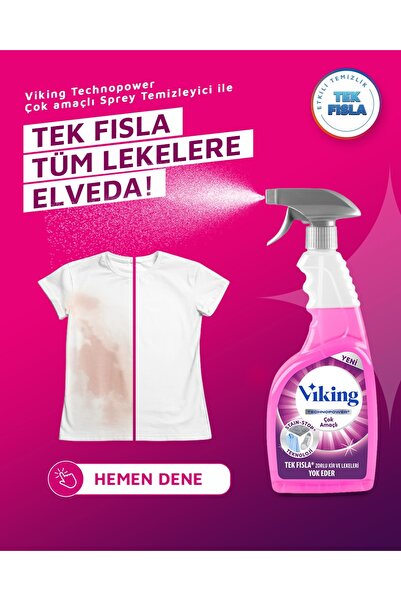 Viking TECHNOPOWER (Çok Amaçlı ,Mutfak,Banyo) Paket 750 ml X 3 Adet