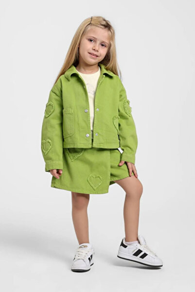 HAUSEkids طقم سوجر ماجيك للفتيات من عمر 1-5 سنوات - أخضر