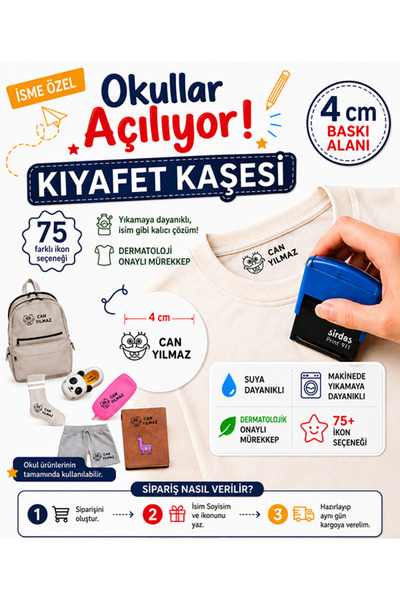 Kıyafet Kaşesi, Kişiye Özel Hediye, Motivasyon Kaşesi, Kişiselleştirilebilir Kaşe, Kreş ve Okul Kaşesi, Kişiye Özel Tekstil Kaşesi, Kişiye Özel Giysi Damgası