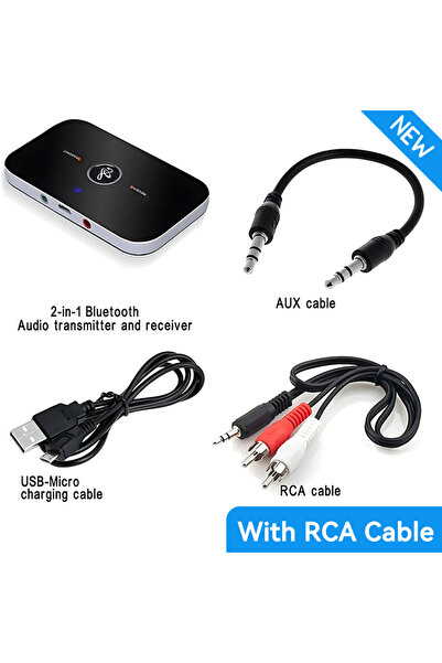 Choice3 (جديد) مع كابل RCA، جهاز إرسال واستقبال صوت بلوتوث 5.3 مطور، منفذ RCA...
