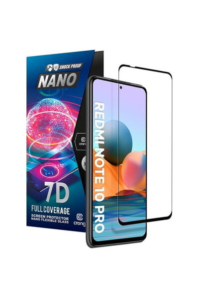 Crong Folie de sticlДѓ hibridДѓ 9H, rezistentДѓ la spargere, 7D Nano Flexible...