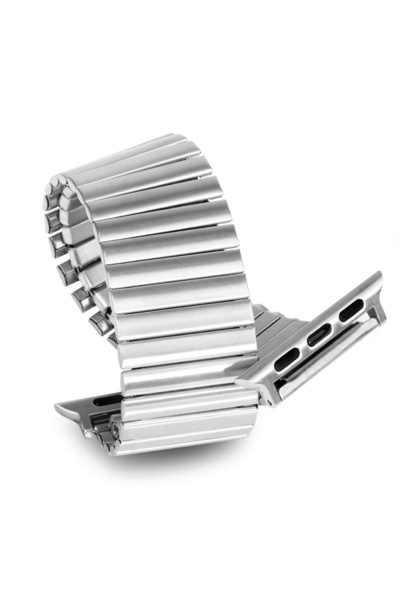 Choice 42mm 44mm 45mm-M Silver Stretchable Stainless Bands Compatible with fo...