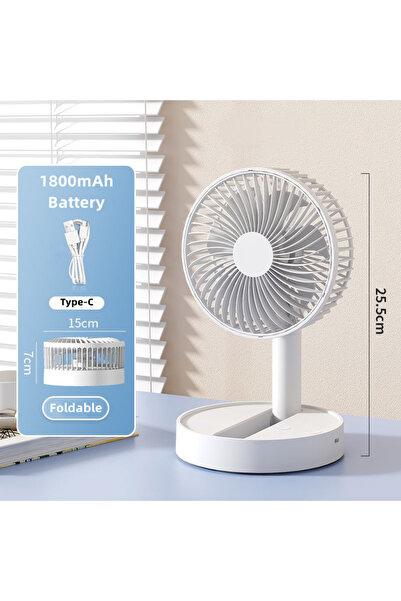 Choice1 1800mAh Battery USB Foldable Fan with 4 Speeds ＆ Timing,Battery Opera...