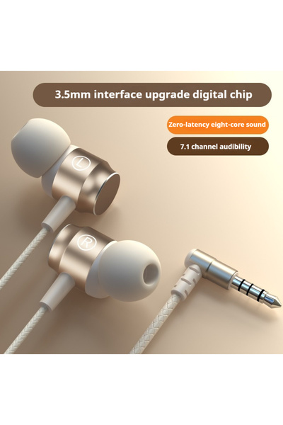 Choice skin 3.5mm 6D Stereo Sound Headsets Metal Design Type C&3.5mm Wired Ga...
