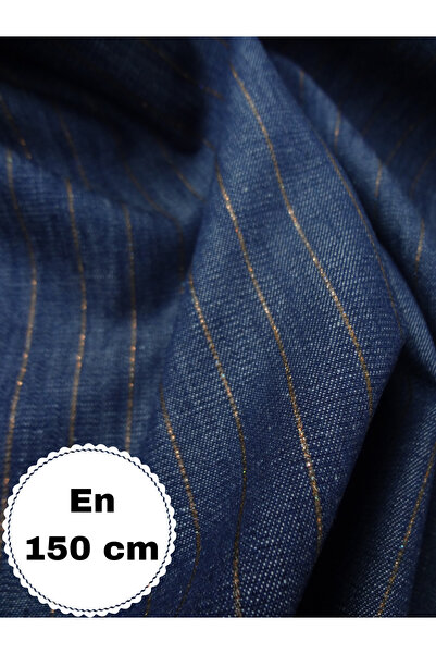 Narin Kumaş Evi Çizgili Denim Kumaş