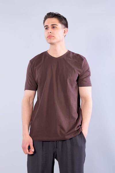 Mckanzie Μπλουζάκι με λαιμόκοψη σε σχήμα V Basic Single Jersey Regular Fit 2021