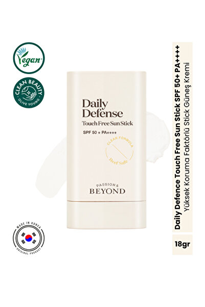 Passion&Beyond Daily Defense Touch Free Sun Stick Spf50+ Pa++++ Transparent F...