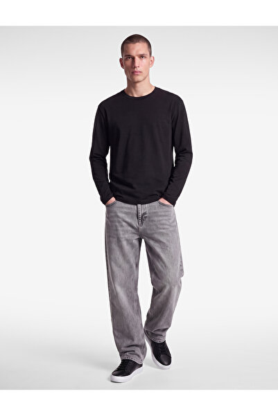 Koton Cotton Long Sleeve Crew Neck Basic T-Shirt