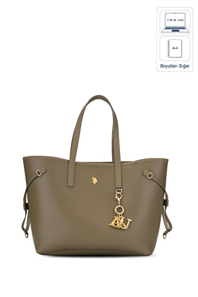 U.S. Polo Assn. حقيبة كتف نسائية كاكي Us26148