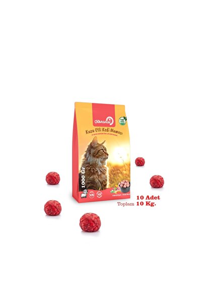 Çiğmamam Barf Kuzu Etli Tahılsız Barf Kedi Maması 10 Kg - 1000 g x 10