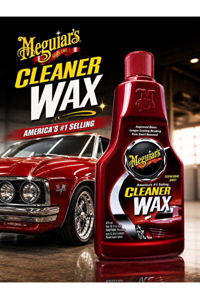 Meguiars Cleaner Wax Çok Yönlü Koruyucu Sıvı Wax Pasta-Cila 473 Ml