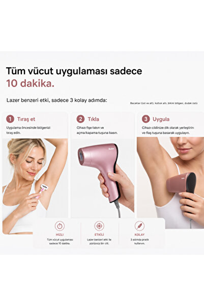 ROBX A05 3 Milyon Atım Akıllı Cilt Tanıma Ultra Seri Atım 3 Başlık IPL Lazer Cihazı