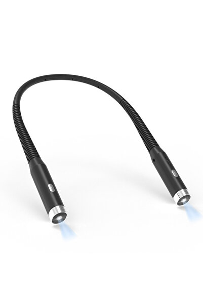 Choice black LED Rechargeable Neck Light 3 Modes Hug Reading Lamp Portable Bo...