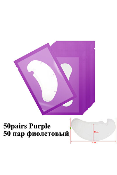Choice7 50pairs Purple 50pairs Eyelash Extension Paper Patches Lint free Unde...