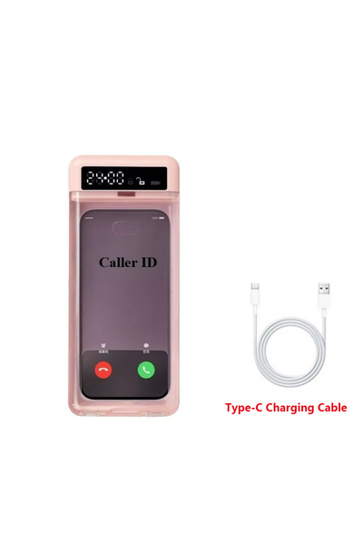 choice2 Pink Transparent Phone Lock Box with Display Screen Self-Discipline D...