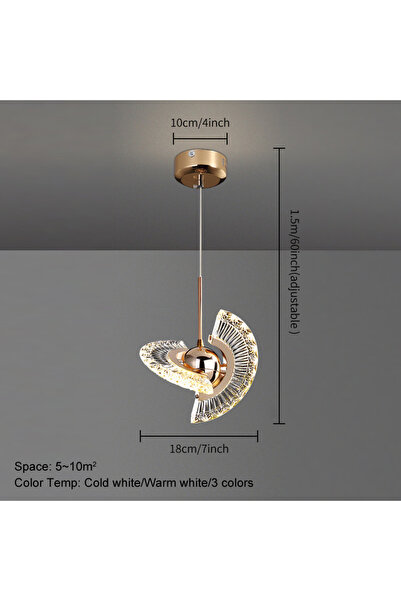 Choice 3 Color Changable 1PCS Nordic Led Pendant Lights Hanging Lamp Indoor D...