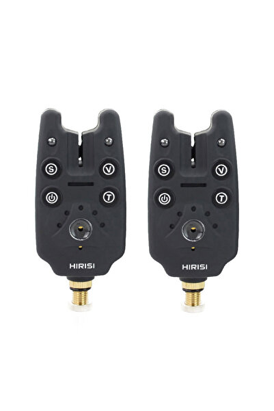 HIRISI B1101x2 Carp Fishing Bite Alarm with Volume Tone Sensitivity Control L...